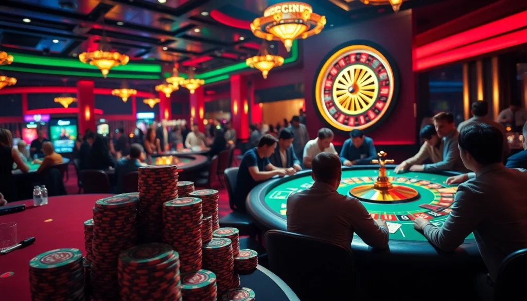 High-stakes poker action with vibrant cm88 tournament atmosphere, showcasing intense players and luxury casino details.