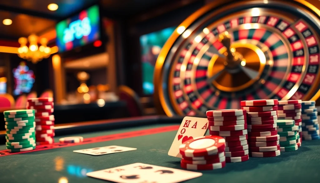 Experience the excitement of AF88 Casino with vibrant gaming tables and dynamic betting activities.