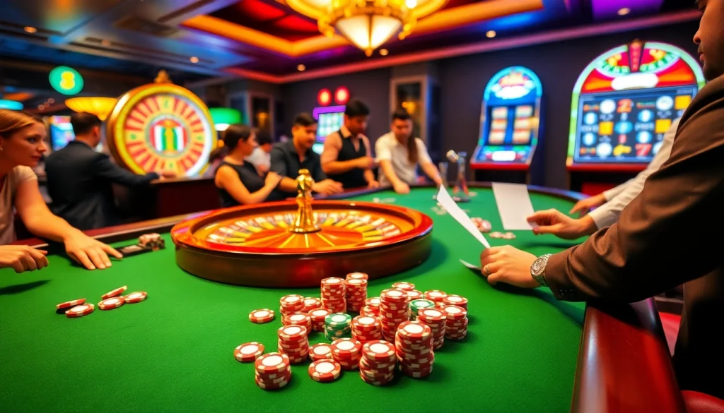 Experience thrilling play at top 10 nhà cái uy tín tables featuring roulette and poker actions.